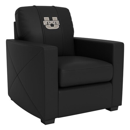 Dreamseat Silver Club Chair with Utah State Aggies Logo XZ7759002CHCDBK-PSCOL13375